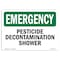 Signmission OSHA EMERGENCY, 10" Height, 14" Width, Rigid Plastic, OS-EM-P-1014-L-10406 OS-EM-P-1014-L-10406 - alternate 1